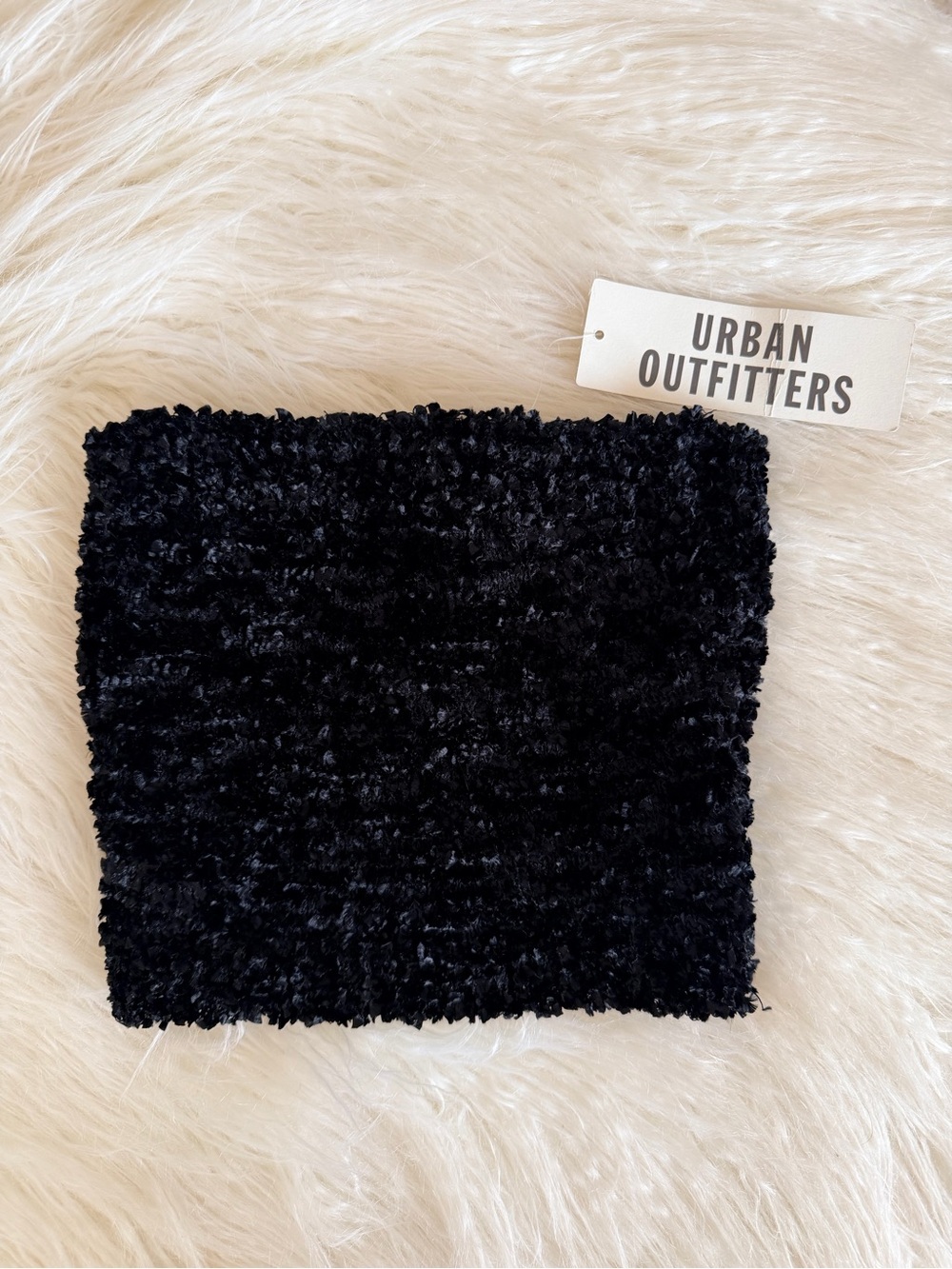 Urban Outfitters Black Plush Tube Top